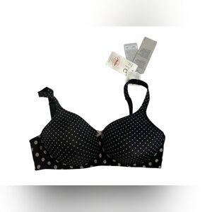 Anita NWT Paris Bra Black/Nude Polka Dot Soft Shell Size 34C